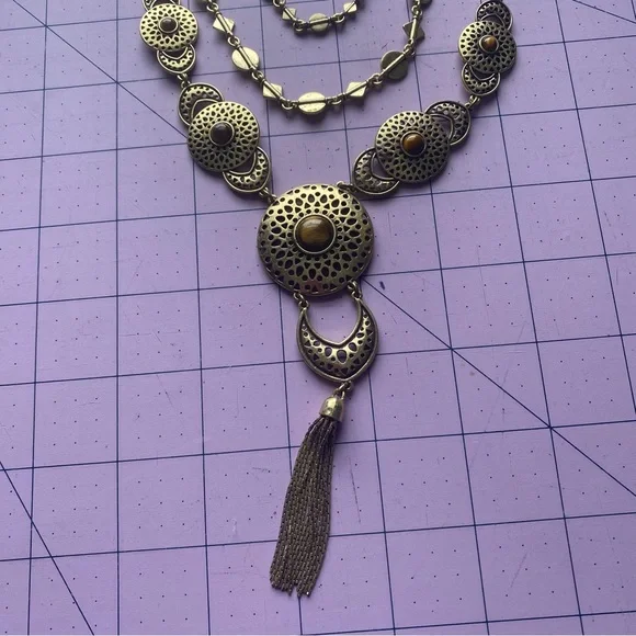 Brass necklace - Picture 4 of 8